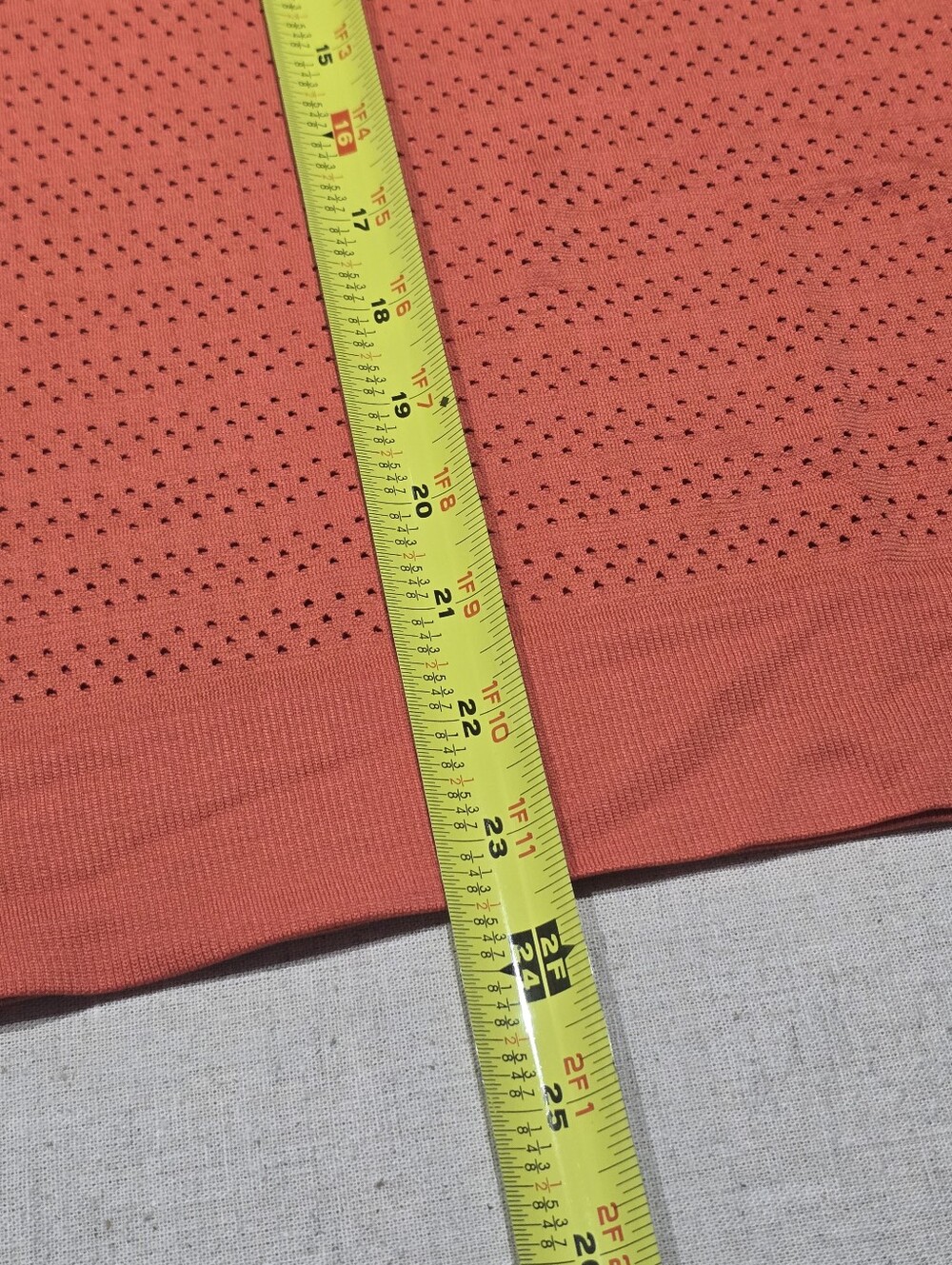 Lululemon Women's Orange Breeze By Long-Sleeve Top Size 8 - Picture 5 of 6